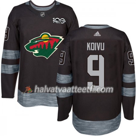 Miesten NHL Minnesota Wild Pelipaita Mikko Koivu 9 1917-2017 100th Anniversary Adidas Musta Authentic Miesten NHL Minnesota Wild Pelipaita Mikko Koivu 9 1917-2017 100th Anniversary Adidas Musta Authentic